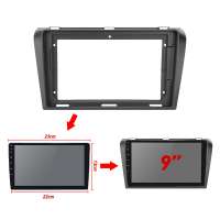 2DIN Car DVD Fascia Stereo Radio Fascias Dash Panel Plate Trim Kit Frame Cover For Mazda 3 AXELA 2004 2005 2006 2007 2008 2009